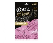 Balony Beauty&Charm, makaronowe liliowe 12"/ 50 szt.