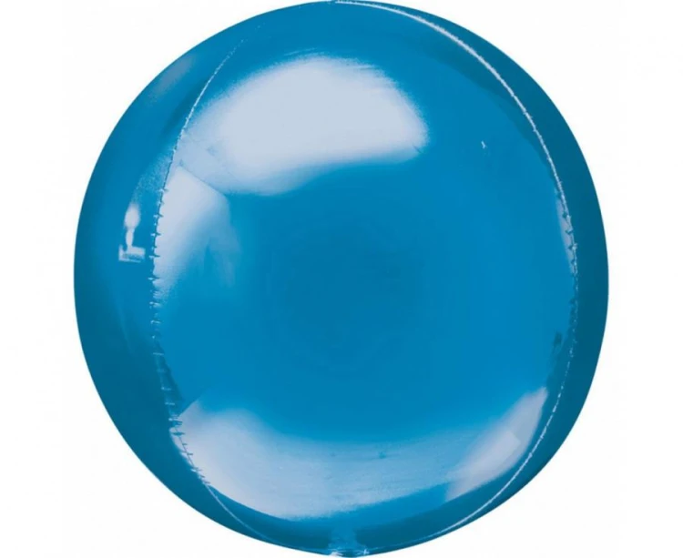 Balon foliowy 15" ORBZ - kula niebieska