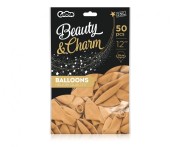 Balony Beauty&Charm, pastelowe cieliste 12"/ 50 szt.