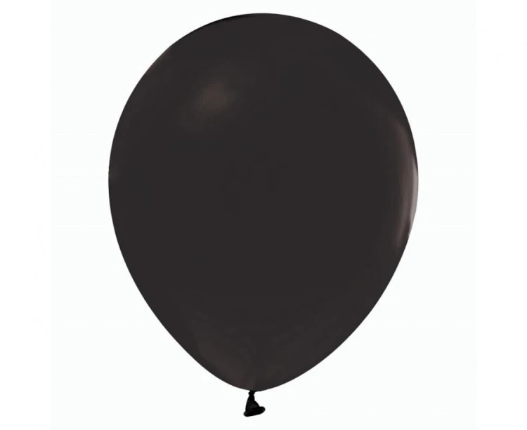 Balony Beauty&Charm, pastelowe czarne 12"/ 50 szt.