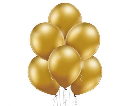 Balony Belbal złote metaliczne - duże balony na urodziny 50szt