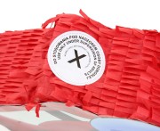 Piniata wyścigówka czerwona - piniata auto na urodziny