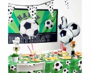 Flaga piłkarska Happy Birthday - urodzinowy baner piłka nożna