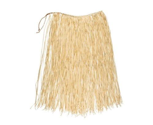 Spódnica hawajska Raffia - długa spódnica hula beżowa