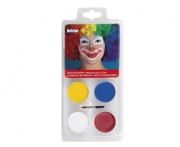 Zestaw farbek do malowania twarzy Klaun Joker - farby charakteryzacja Boland
