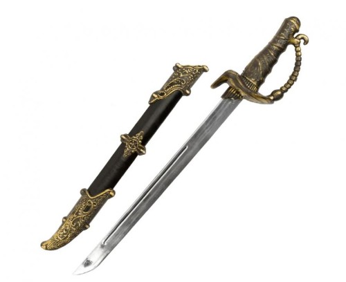 Miecz piracki z pokrowcem 52cm - szabla pirata kordelas Boland