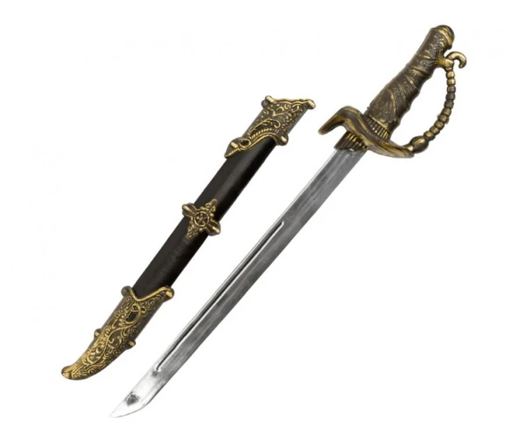 Miecz piracki z pokrowcem 52cm - szabla pirata kordelas Boland