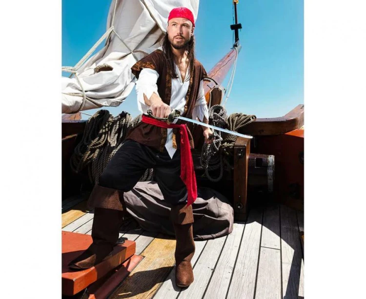 Miecz piracki z pokrowcem 52cm - szabla pirata kordelas Boland