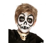 Zestaw farbek do twarzy czaszka makijaż Halloween - paleta Boland