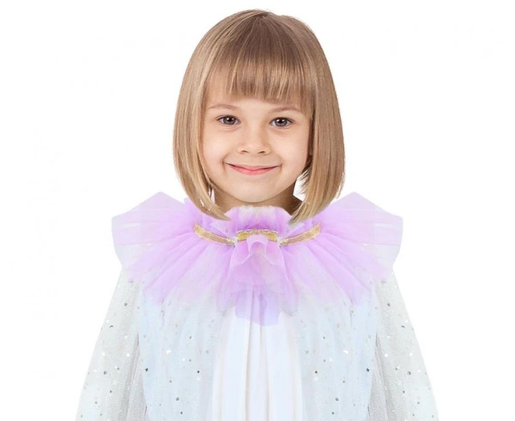 Peleryna ombre dla dzieci w gwiazdki strój wróżki 71cm - tiul Godan