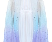 Peleryna ombre dla dzieci w gwiazdki strój wróżki 71cm - tiul Godan