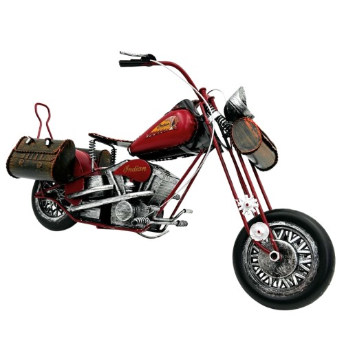 Model motocykla chopper z metalu - Duży motocykl dekoracyjny  (2).jpg