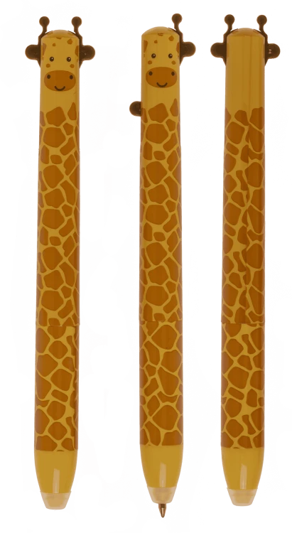 Długopis ścieralny zwierzątka - zmazywalny 2 kolory z gumką  (8).png