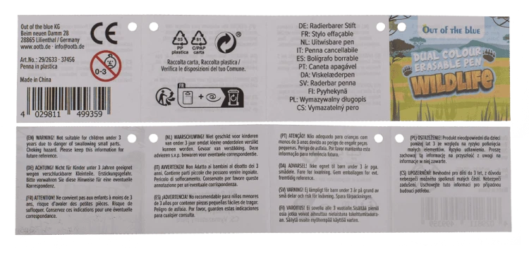 Długopis ścieralny zwierzątka - zmazywalny 2 kolory z gumką  (9).png