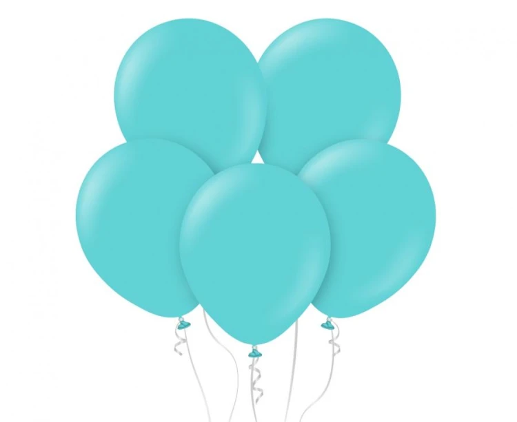Balony Kalisan 12", standard Aqua (Aqua), 50 szt.