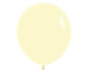 Balony Sempertex 18", (pastel matte yellow) Matowe Żółte, 25 szt.
