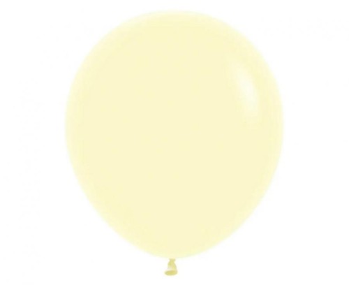 Balony Sempertex 18", (pastel matte yellow) Matowe Żółte, 25 szt.