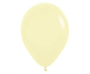 Balony Sempertex 12", (pastel matte yellow) Matowe Żółte, 50 szt.