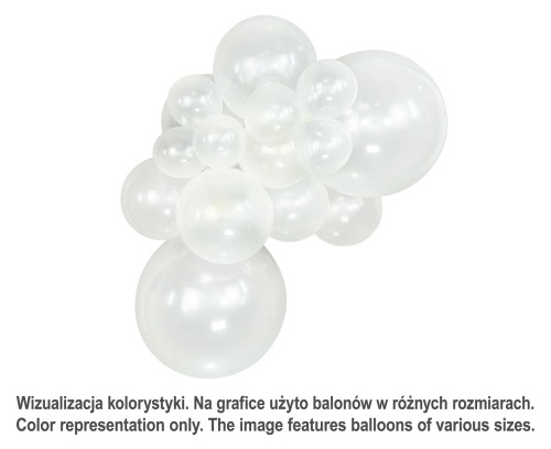 Balony Sempertex 12", (crystal clear) Przezroczyste, 50 szt.