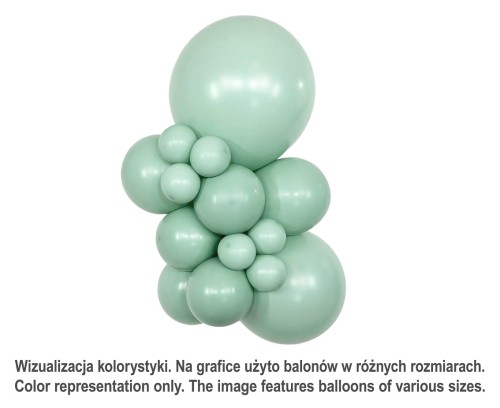 Balony Sempertex 18", Dusk Green Tea, 25 szt.