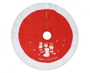 Czerwona mata pod choinkę 80 cm - spódniczka pod choinkę Merry Christmas