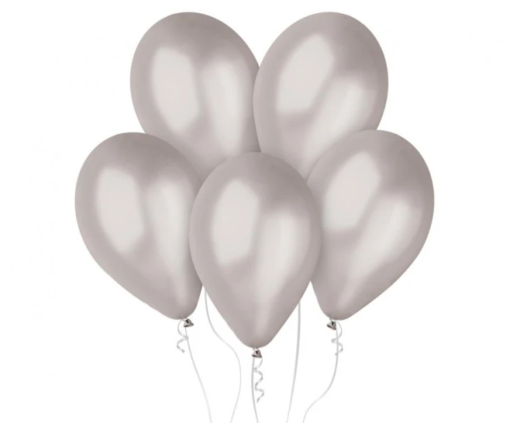 Balony GM120 metal 13" - srebrne 38 / 50 szt.