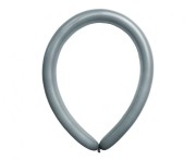 Balony Decomex, M260 pastel szare, 100 szt.