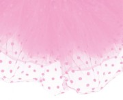 Różowa spódniczka Tutu w kropeczki - tiulowa spódnica dla dziewczynki