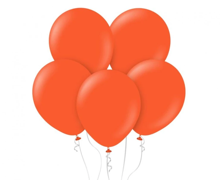 Balony Kalisan 18", standard jaskrawopomarańczowe (Flame Orange), 25 szt.