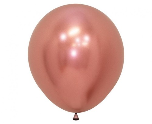Balony Sempertex 18", (reflex rose gold) Chromowane Różowozłote, 15 szt.