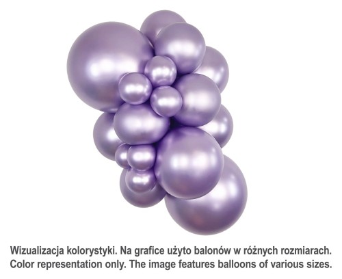 Balony Sempertex 18", (silk light amethyst) Silk, Jasny ametyst, 15 szt.