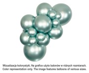 Balony Sempertex 18", (silk cool mint) Silk, Miętowe, 15 szt.