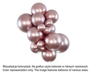 Balony Sempertex 18", (silk pink blossom) Silk, Ciemnoróżowe, 15 szt.