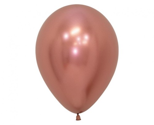 Balony Sempertex 12", (reflex rose gold) Chromowane Różowozłote, 50 szt.
