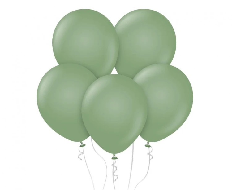 Balony 18" Retro Eucalyptus , 25 szt.
