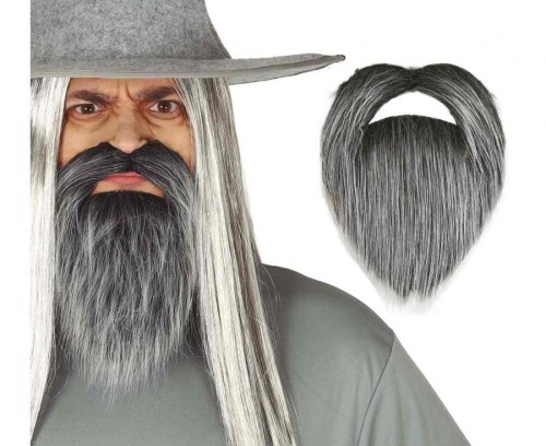 Broda I Wąsy Czarodzieja Gandalf - Długa Dziadek Mróz Mag