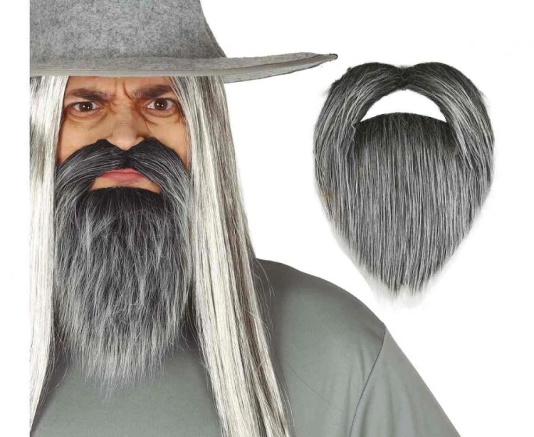Broda I Wąsy Czarodzieja Gandalf - Długa Dziadek Mróz Mag