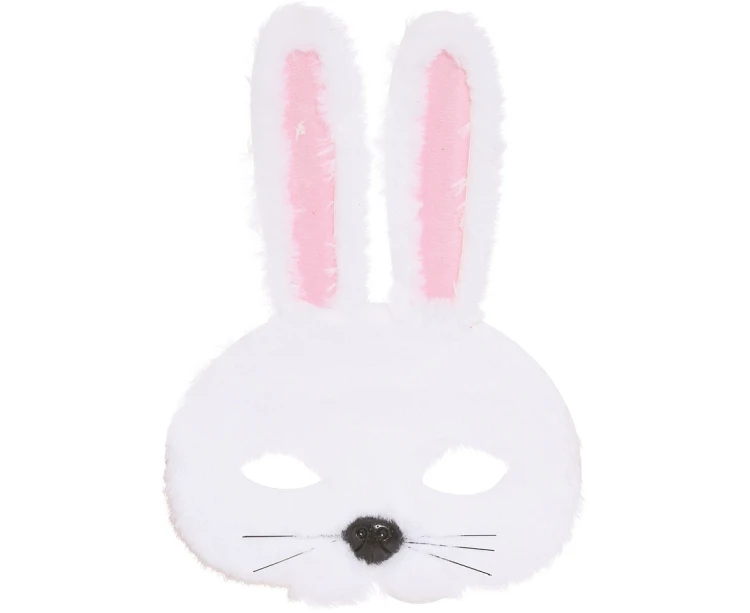 Maska Królika Z Uszami - Złota Króliczek Bunny Karnawał Bal