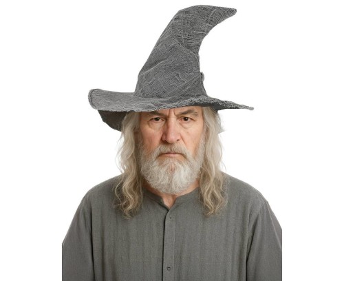 Kapelusz Czarodzieja Szary - Gandalf Mag Harry Potter Halloween