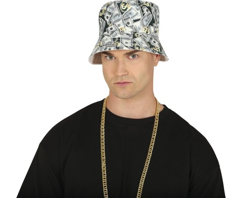 Kapelusz Hip Hop Raper w Dolary Czapka Gangster Przebranie Party