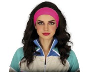 Opaska na Głowę Neonowa Różowa Lata 80 Fitness Disco Retro Party