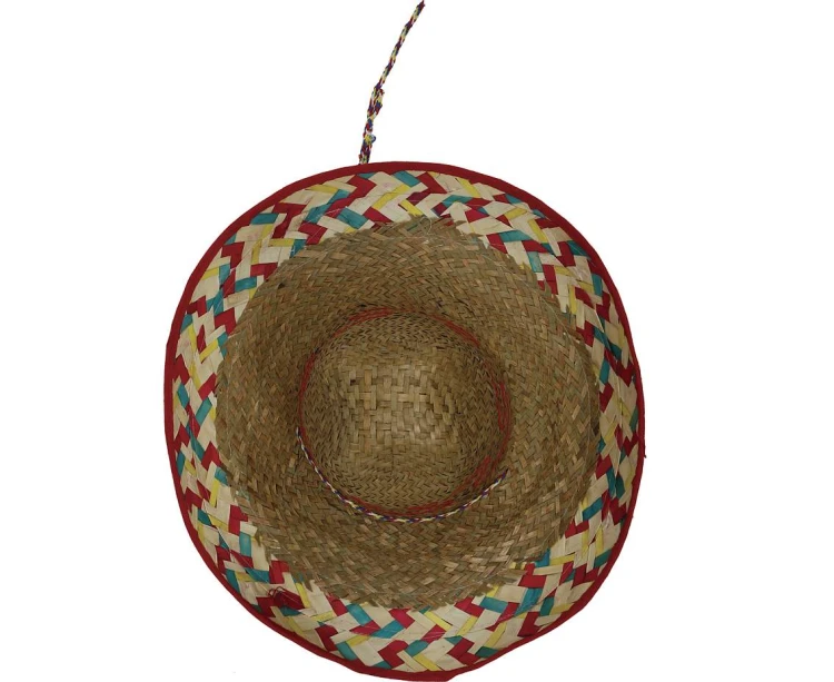 Kapelusz Słomkowy Meksykański Sombrero 50 cm Ciemny Stroje Party