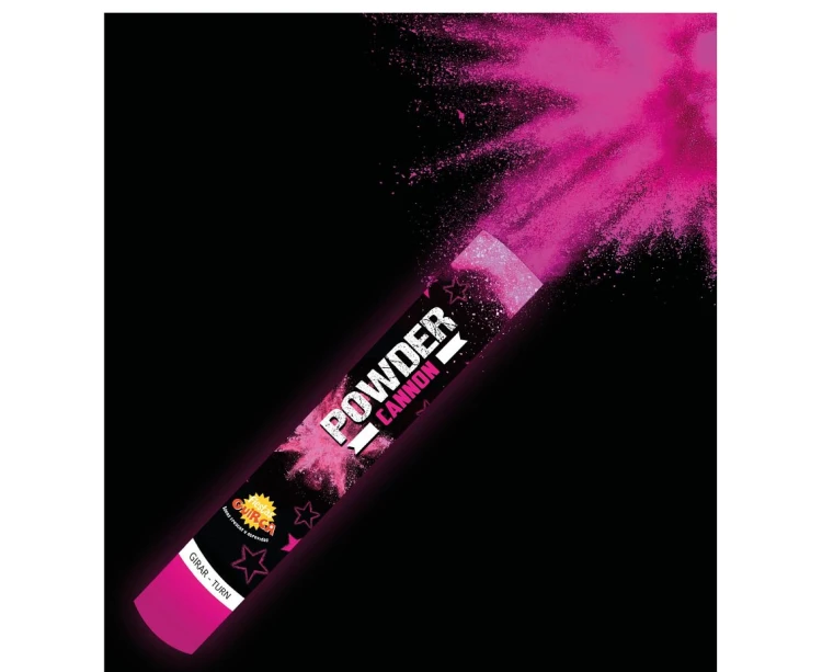 Tuba Z Proszkiem Holi 30 cm Fuksjowa Wystrzałowy Proszek Party