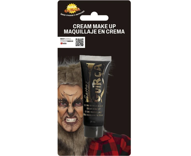 Farba do Twarzy i Ciała CZARNA w Tubce Makijaż Charakteryzacja 20ml
