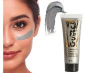 Farba do Twarzy i Ciała SREBRNA w Tubce Makijaż Charakteryzacja 20ml