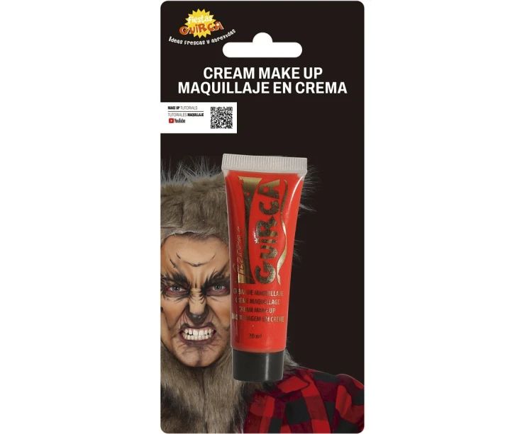 Farba do Twarzy i Ciała CZERWONA w Tubce Makijaż Charakteryzacja 20ml