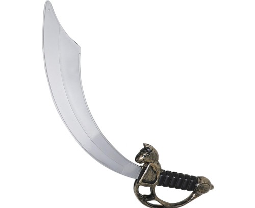 Miecz Piracki 45 cm Plastikowy Rekwizyt Do Stroju Pirata Party
