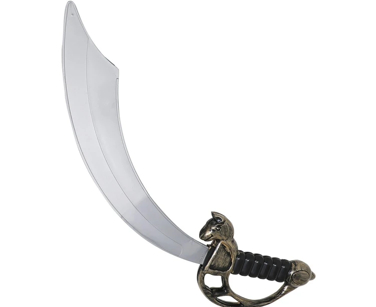 Miecz Piracki 45 cm Plastikowy Rekwizyt Do Stroju Pirata Party