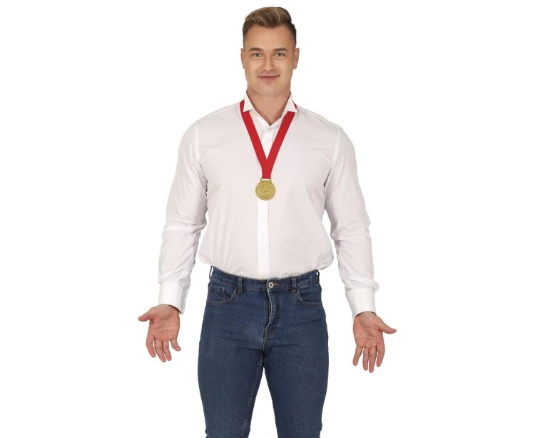 Medal Champion 1 Złoty 6 cm Złoty Medal Dla Zwycięzcy Nagroda Party