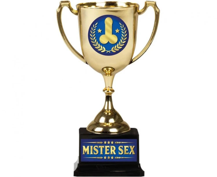 Puchar Mister Sex 20 cm Statuetka Na Wieczór Kawalerski Śmieszny Prezent